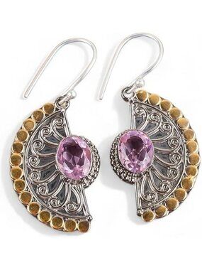 Morganite Remarkable Hendmade 925 Sterling Silver Earring